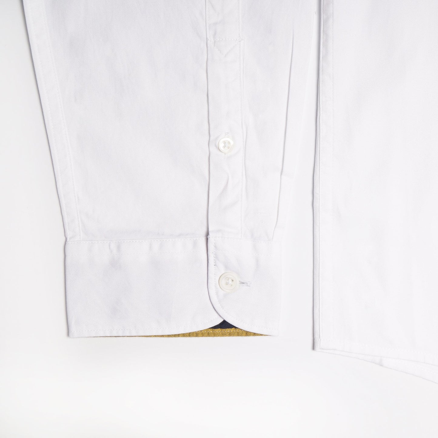 - Organic Cotton Stripe Placket Shirt - White
