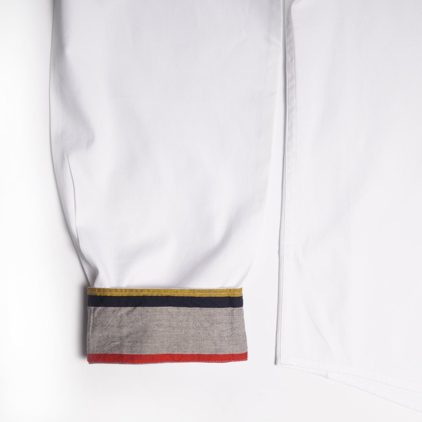 - Organic Cotton Stripe Placket Shirt - White