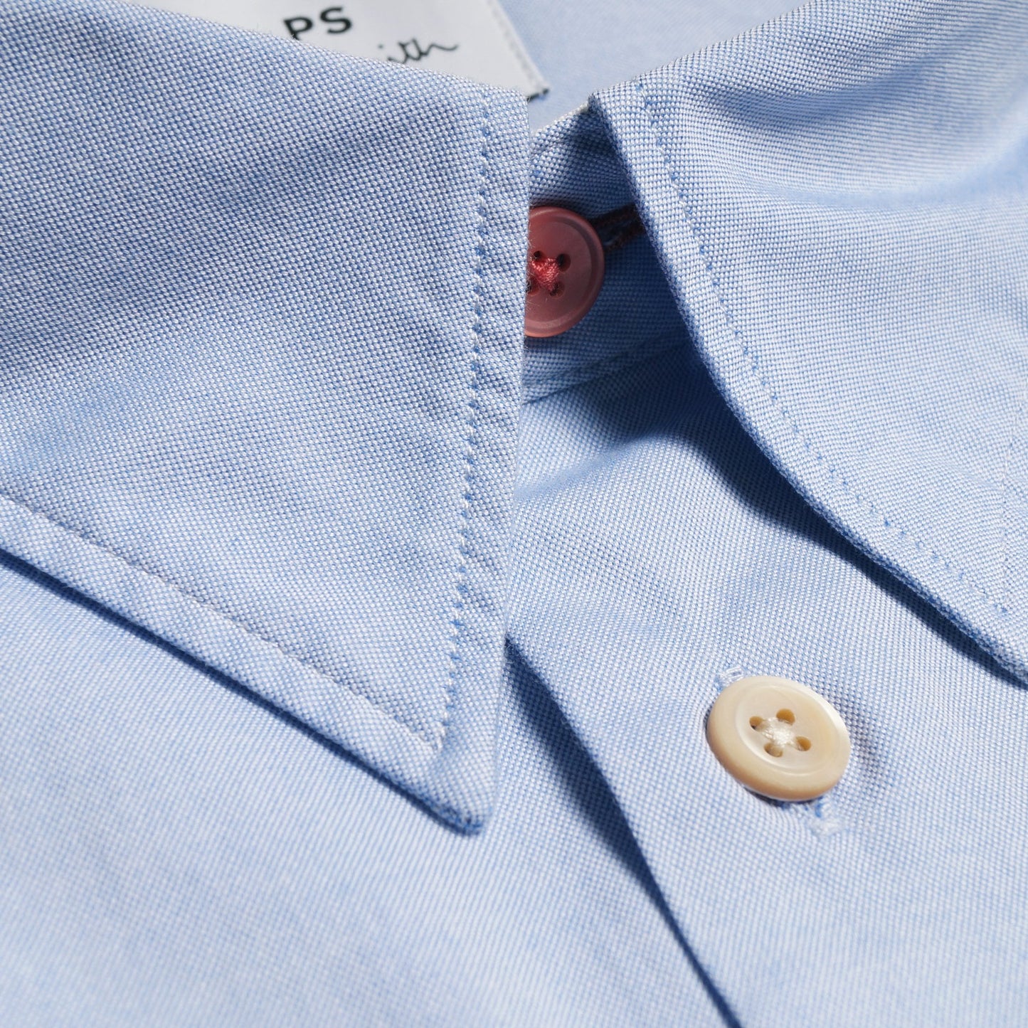 - Organic Cotton Contrast Pocket Shirt - Blue