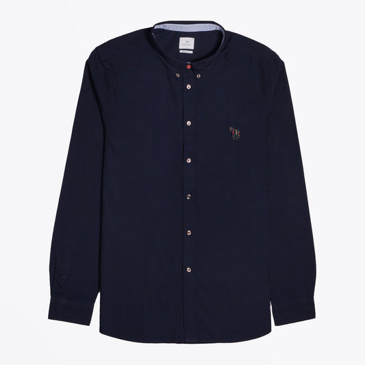 - Organic Cotton Zebra Logo Shirt - Navy
