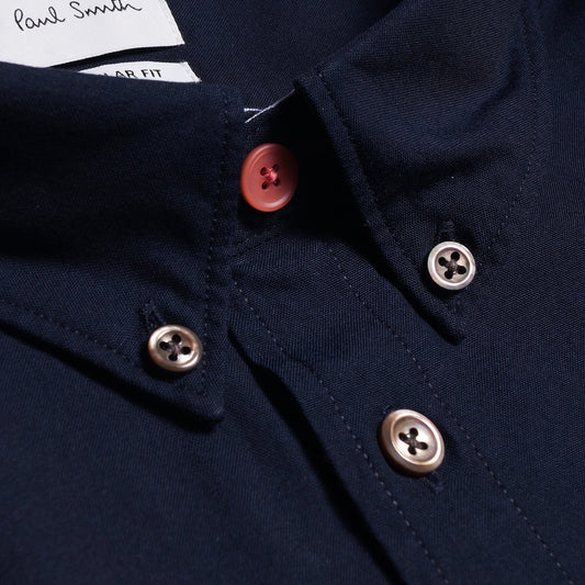 - Organic Cotton Zebra Logo Shirt - Navy