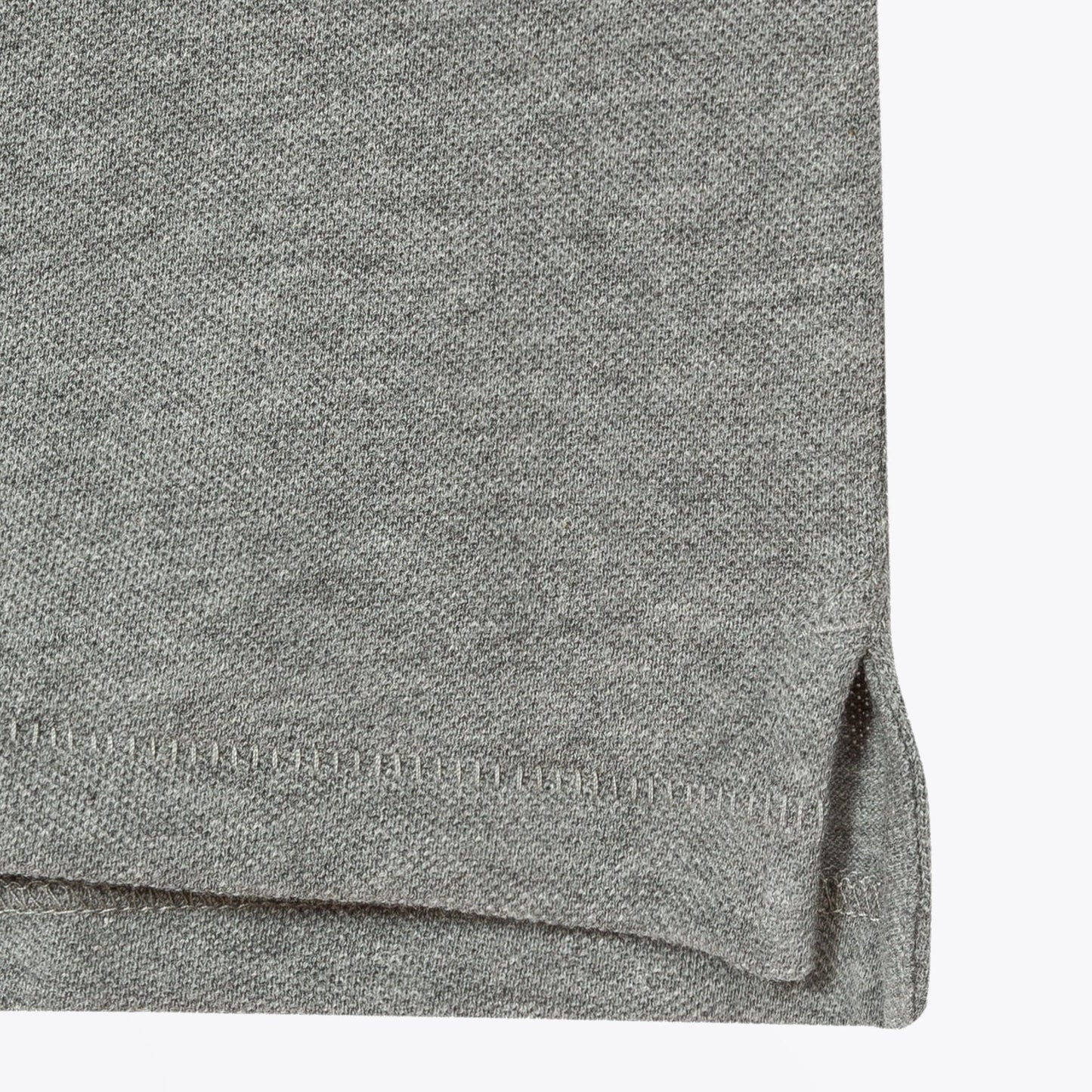 - Organic Cotton-Piqué Zebra Logo Polo Shirt - Grey