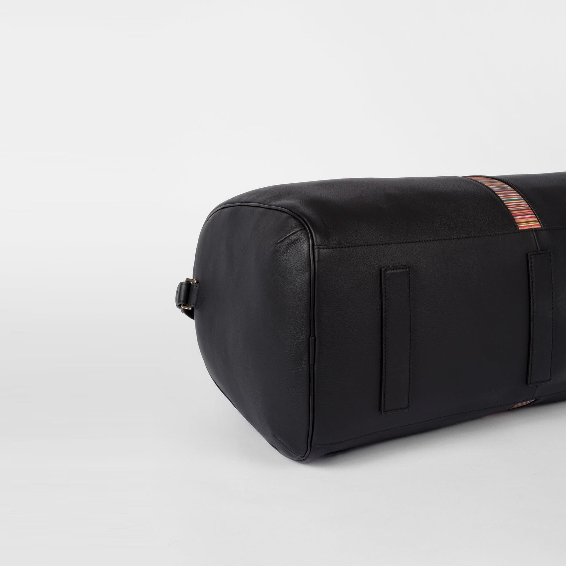 Paul Leather 'Signature Stripe' Holdall - Black
