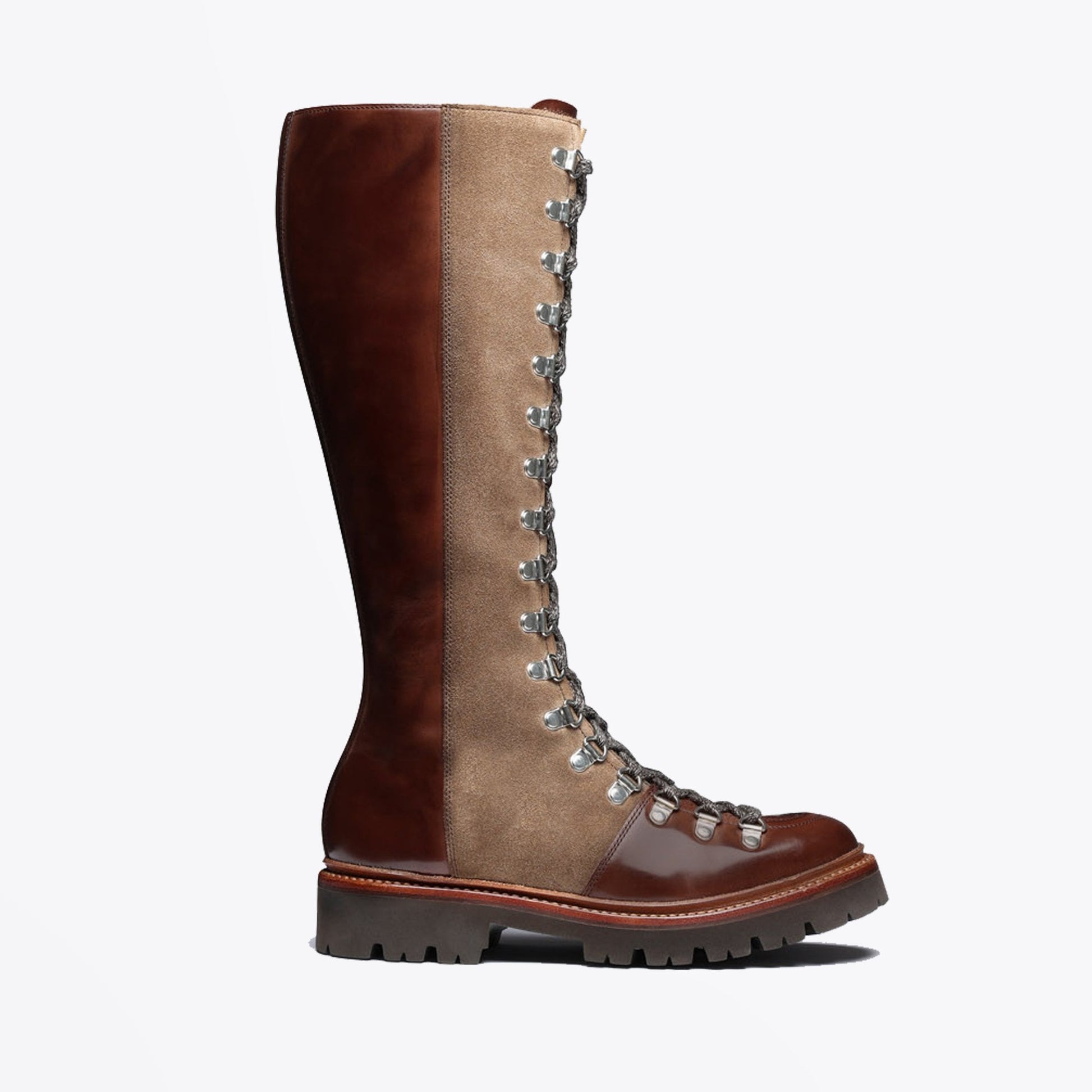 Grenson Nanette Knee High Colorado Boot - Brown