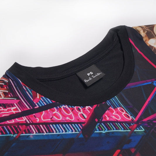 - Photographic Print Tee - Multi/Black