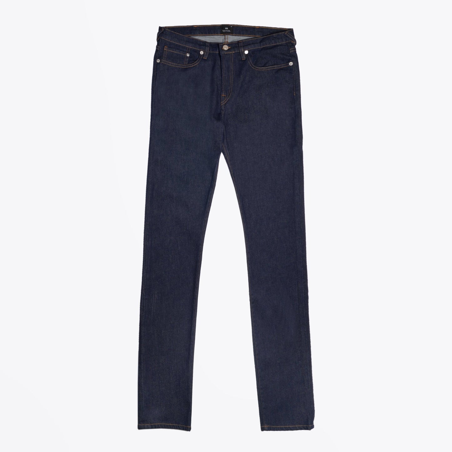- Tapered Cotton Reflex Jeans - Indigo