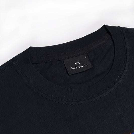 Lightning Bolt Motif T-Shirt - Dark Navy