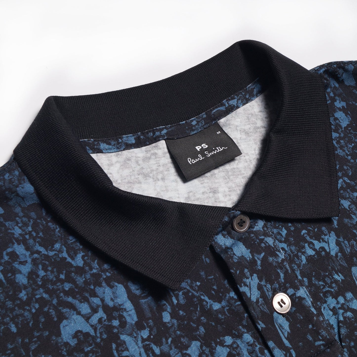 - Crowd Print Polo Shirt - Navy