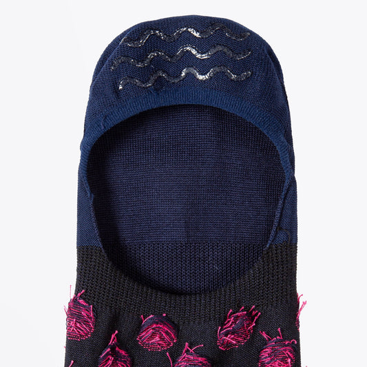 - Bright Spot Loafer Socks - Navy