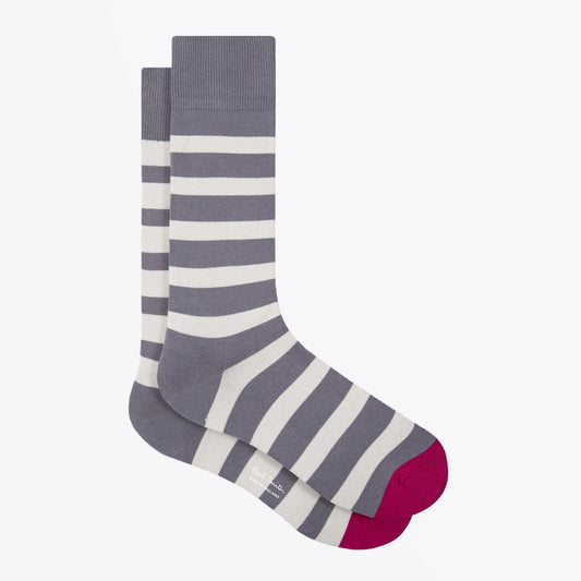 - Stripe Odd Socks - Grey