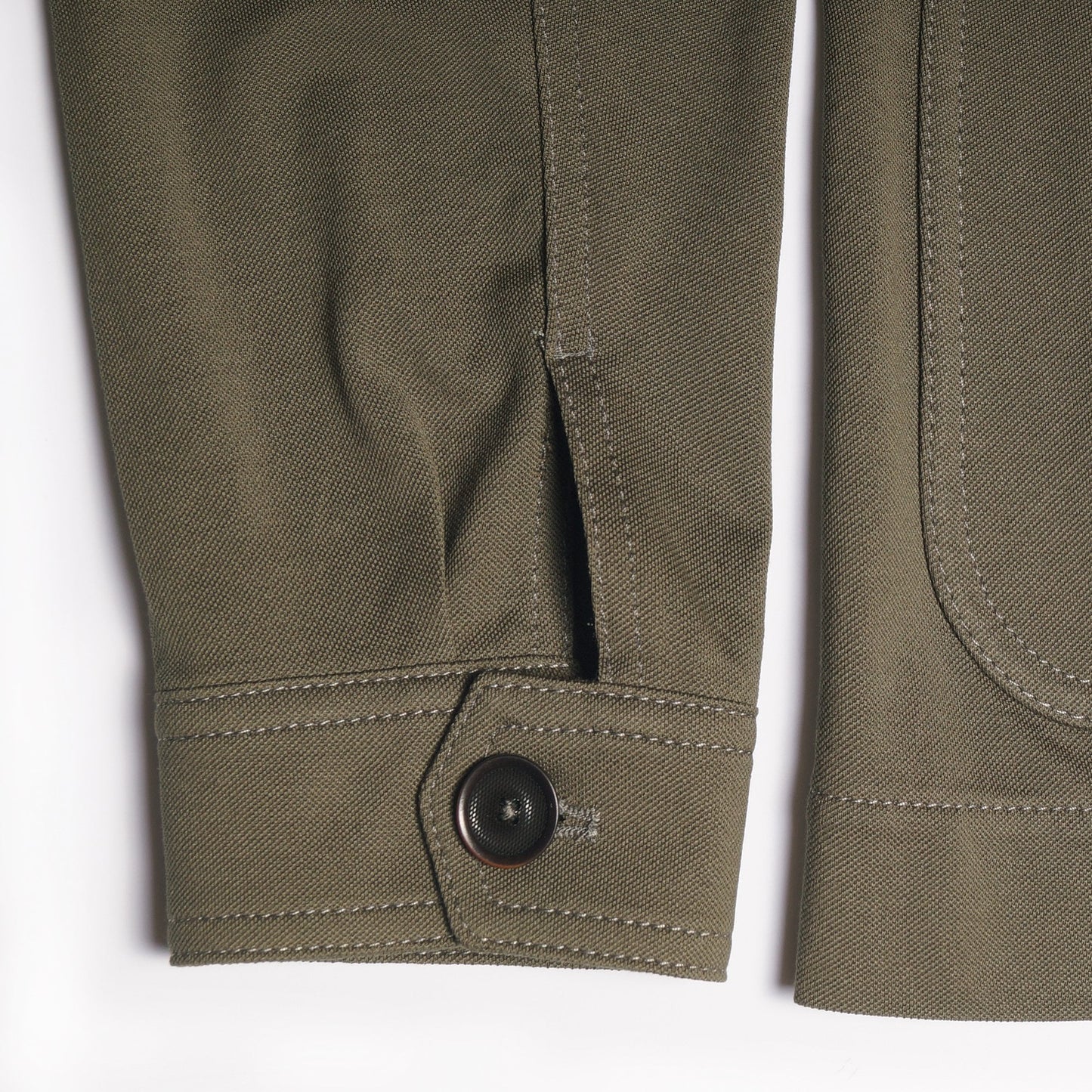 - Cotton Panama Jacket - Olive Green