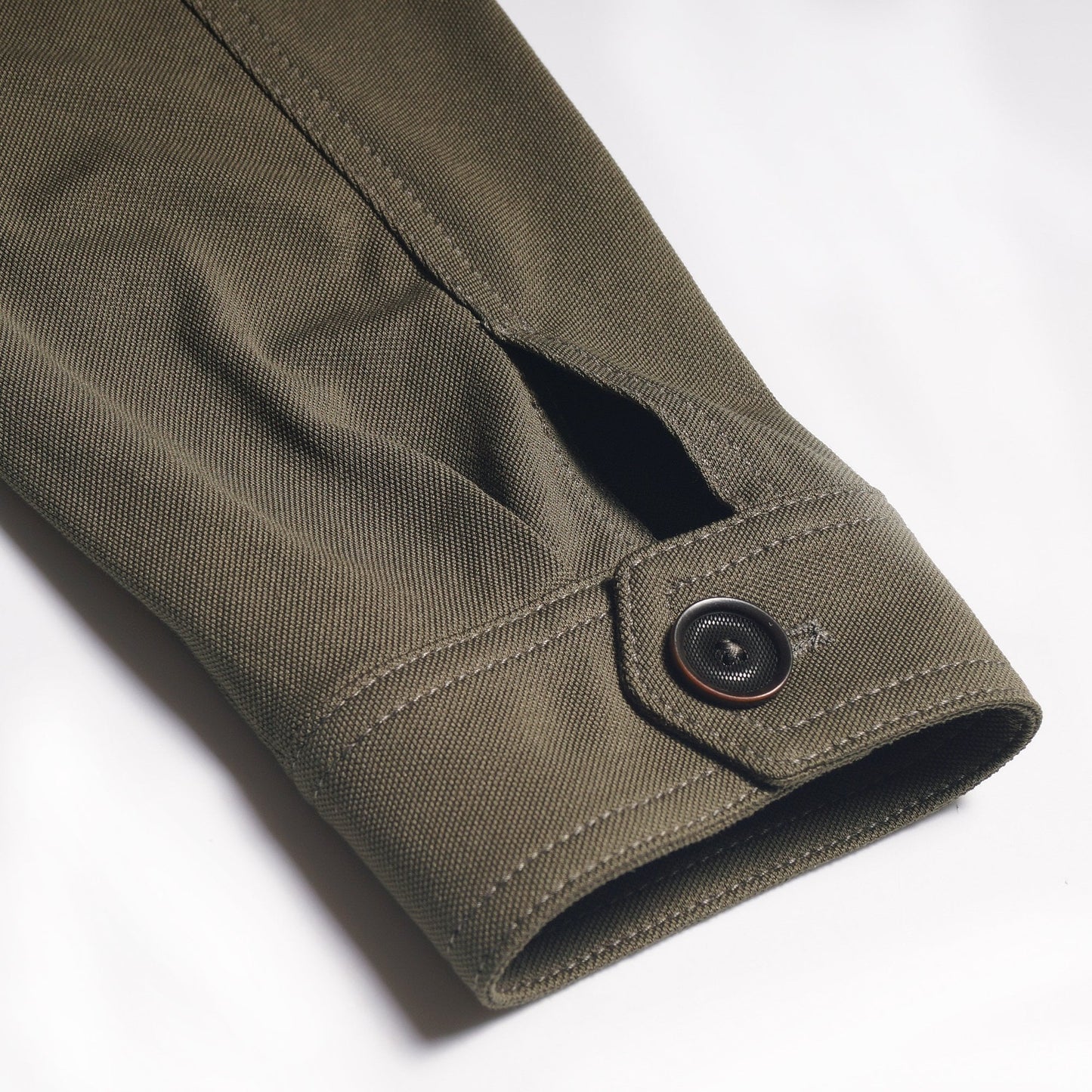 - Cotton Panama Jacket - Olive Green
