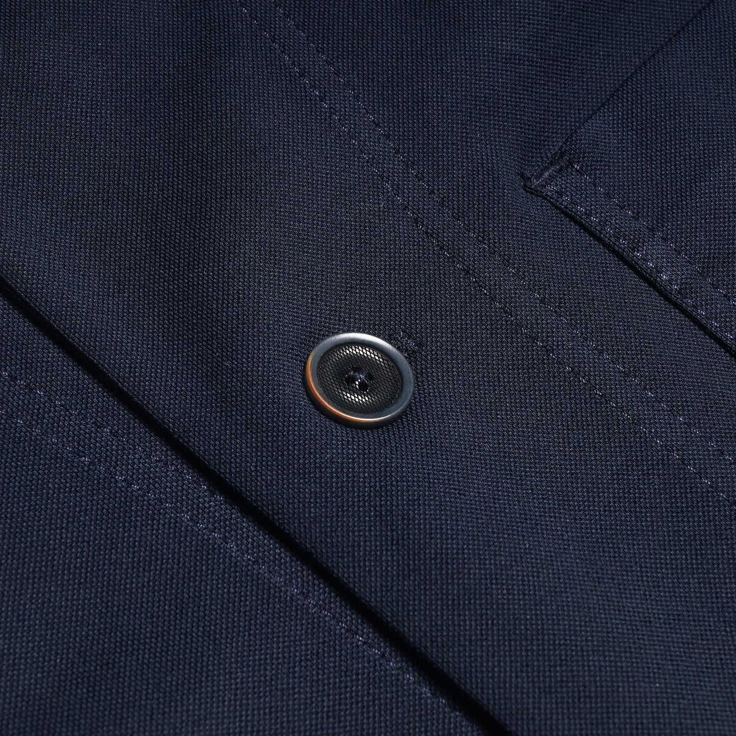 - Cotton Panama Jacket - Navy