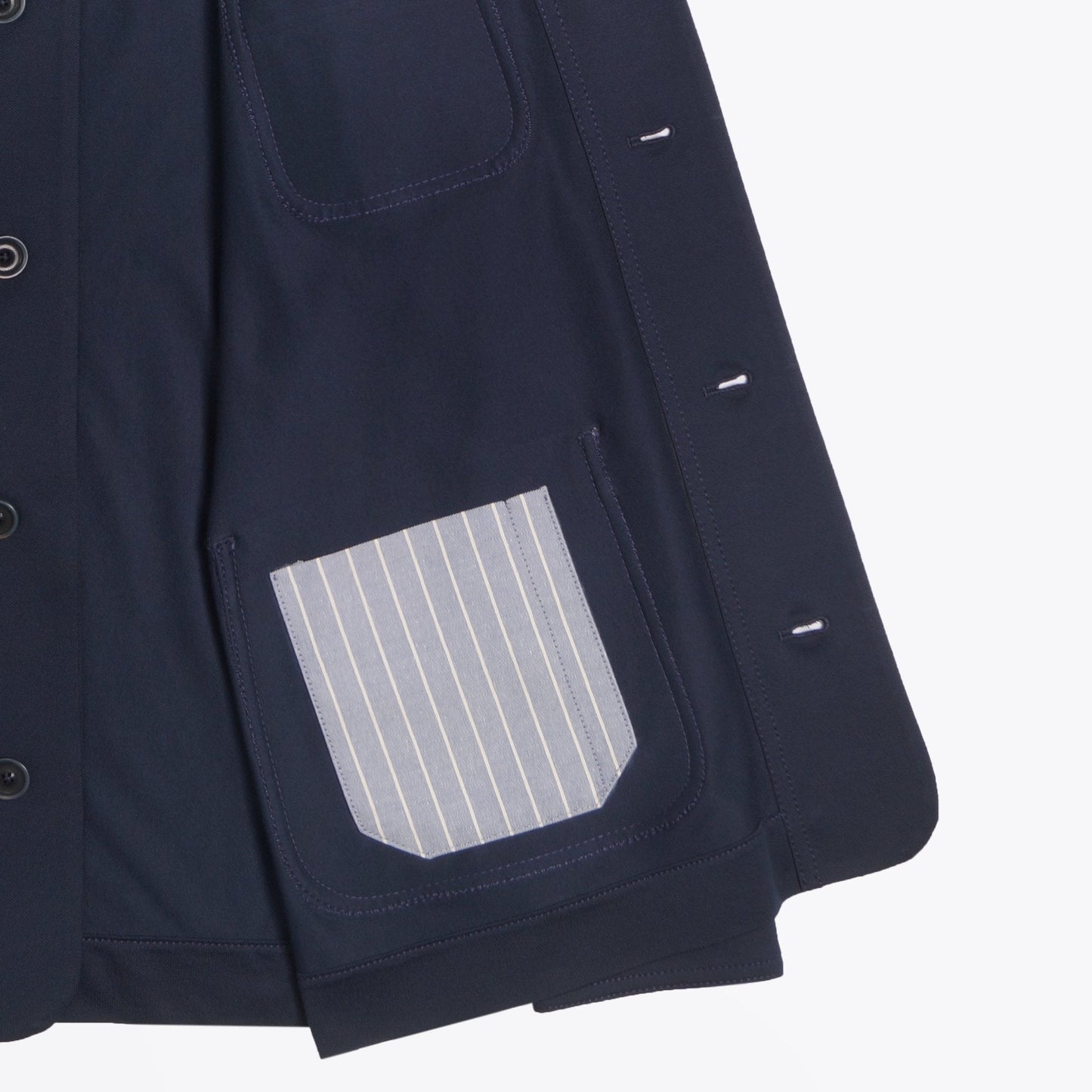 - Cotton Panama Jacket - Navy