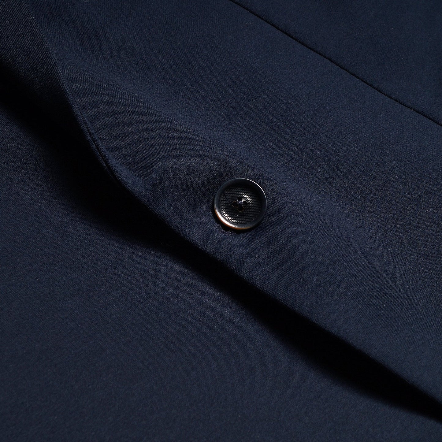 - Cotton Jersey Blazer - Navy