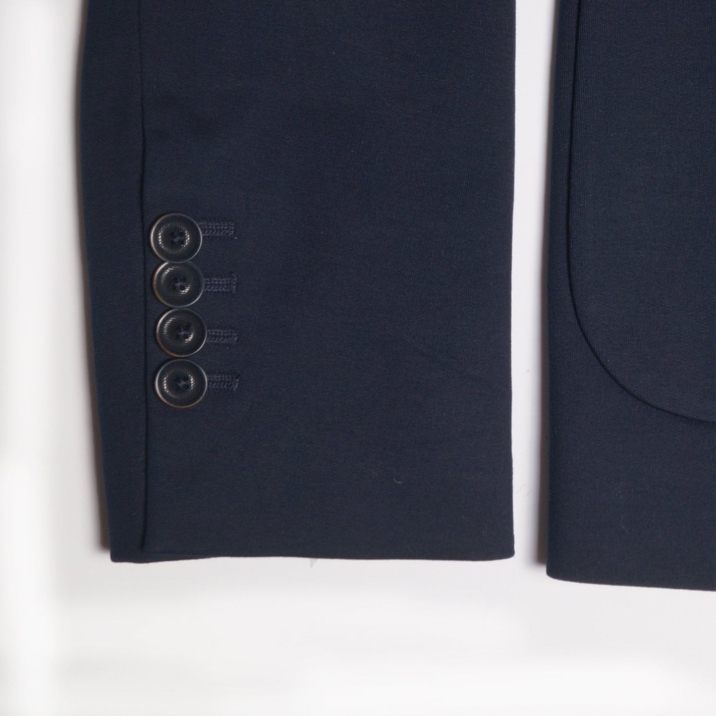- Cotton Jersey Blazer - Navy