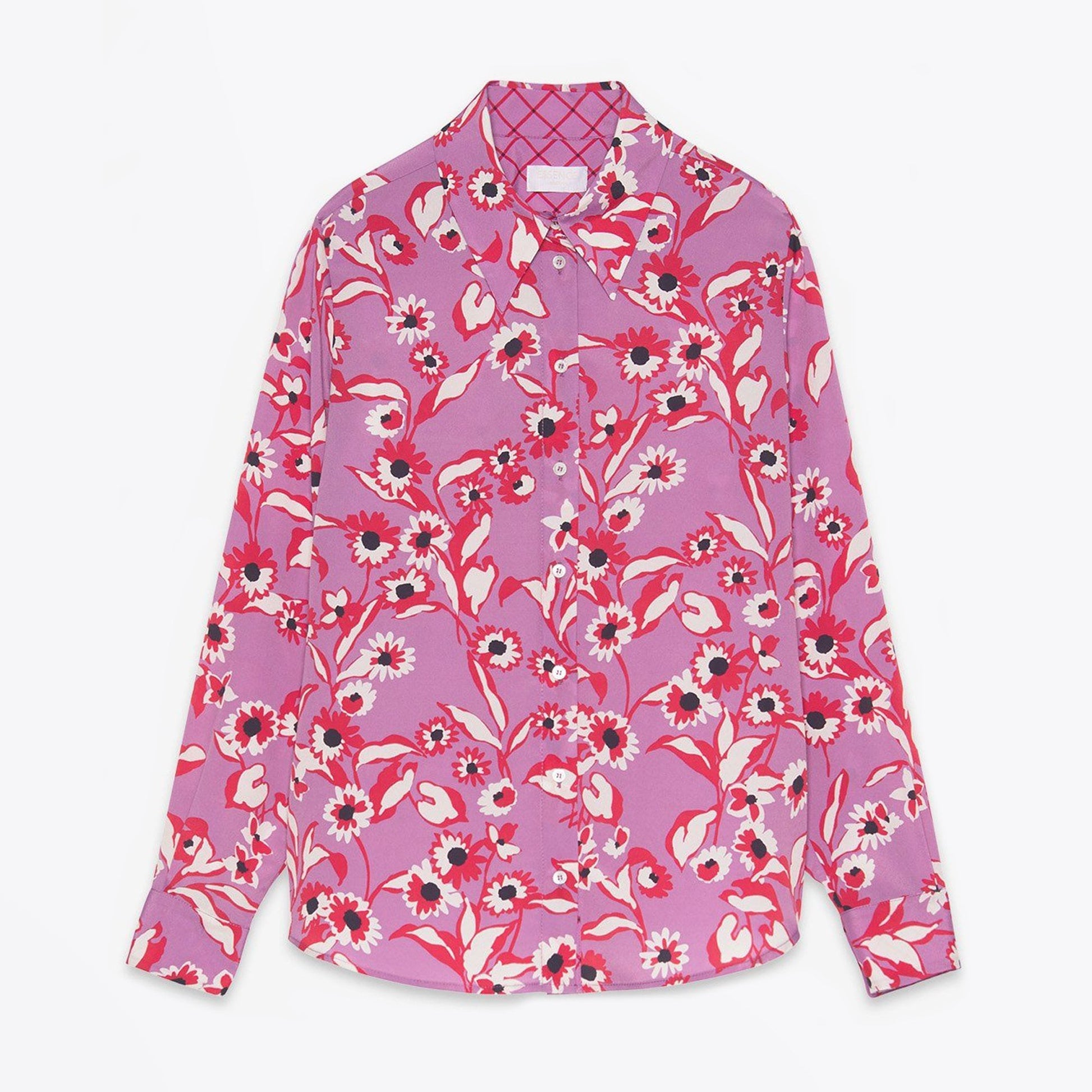 Ottod'Ame Floral Print Shirt - Purple