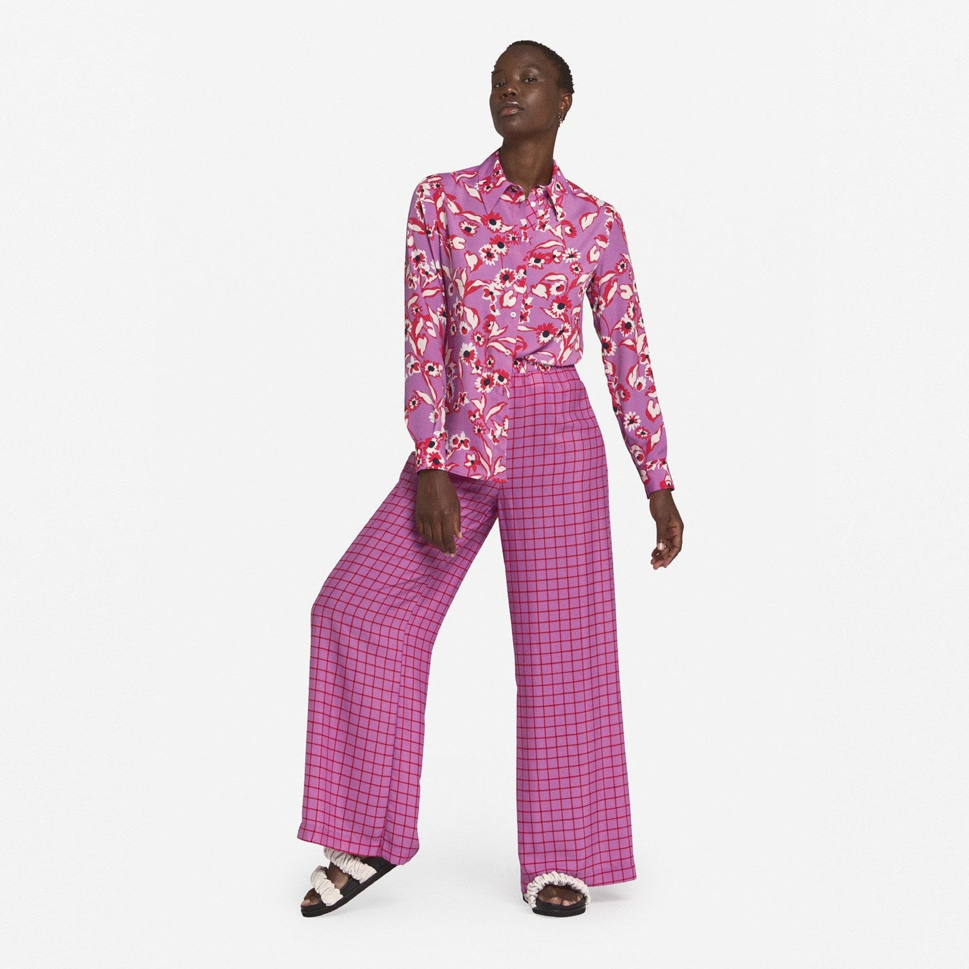 Ottod'Ame Floral Print Shirt - Purple