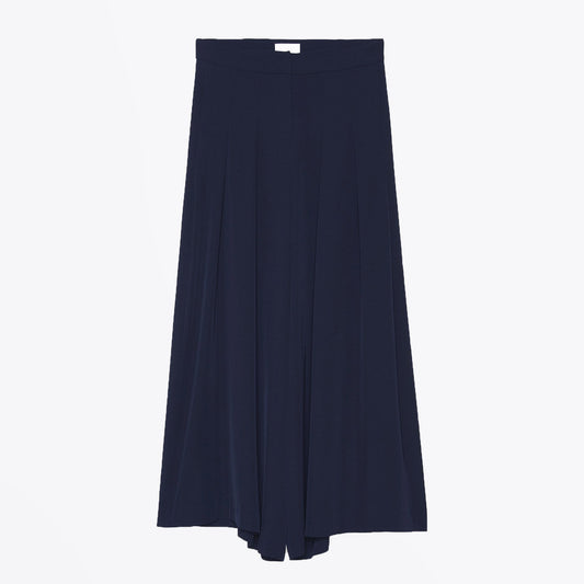 - Wide-Leg Culottes - Navy