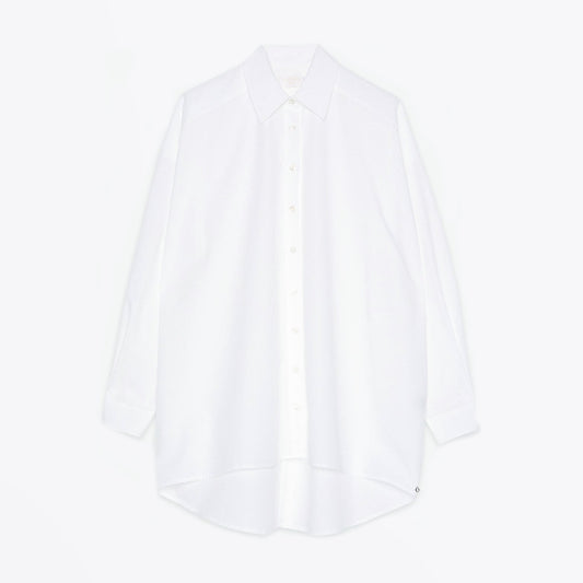 Loose Fit Swing Shirt - White