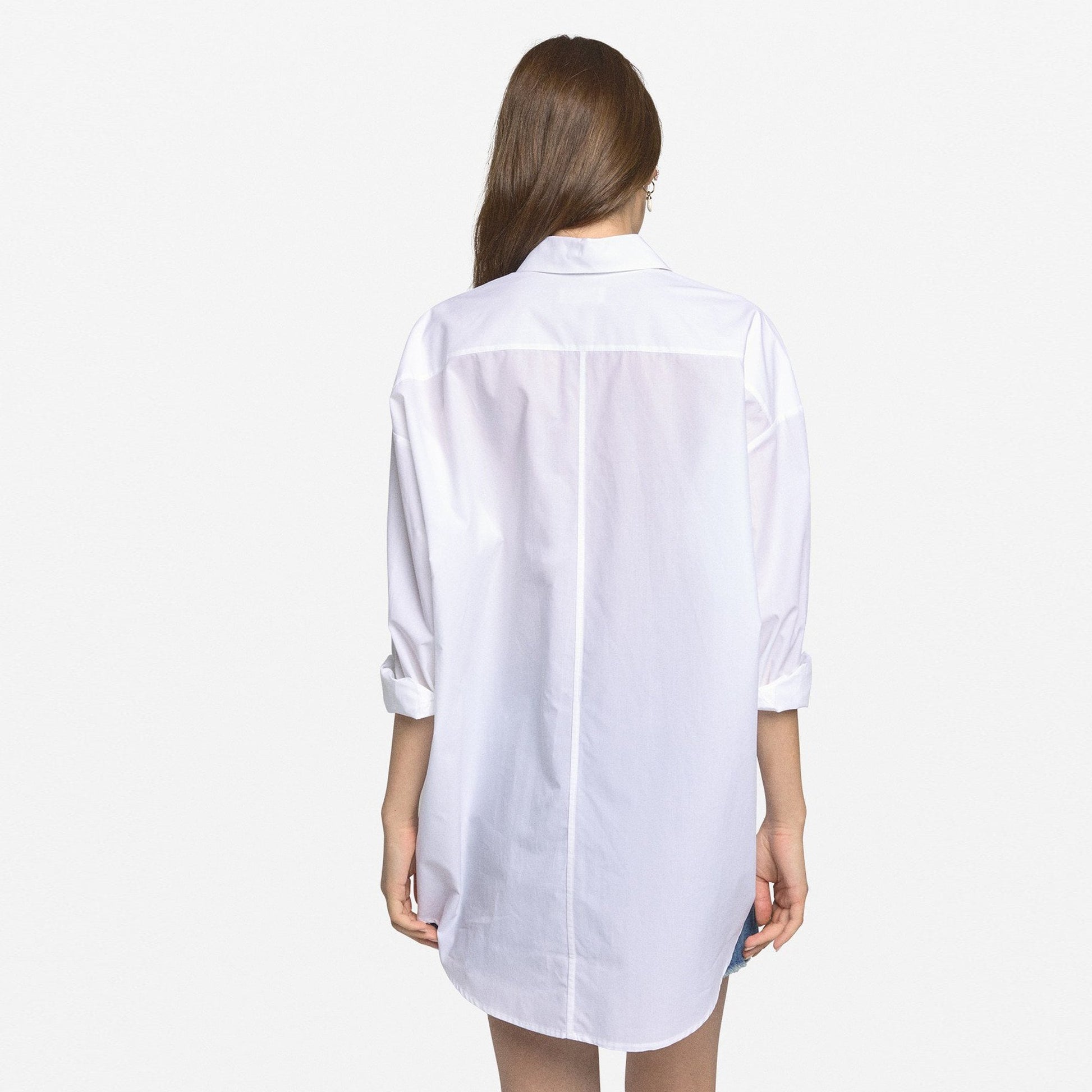 Ottod'Ame Loose Fit Swing Shirt - White