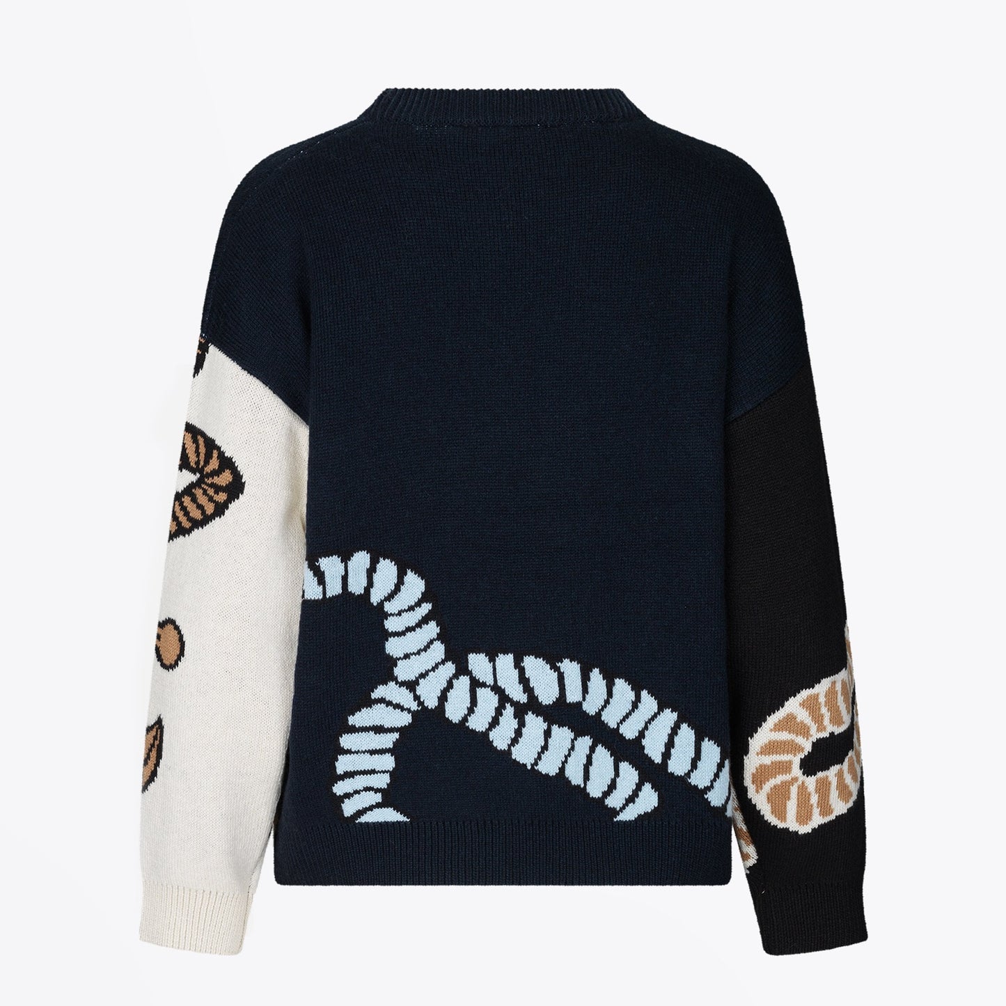 - Talbert - Nautical Knitted Sweater - Navy