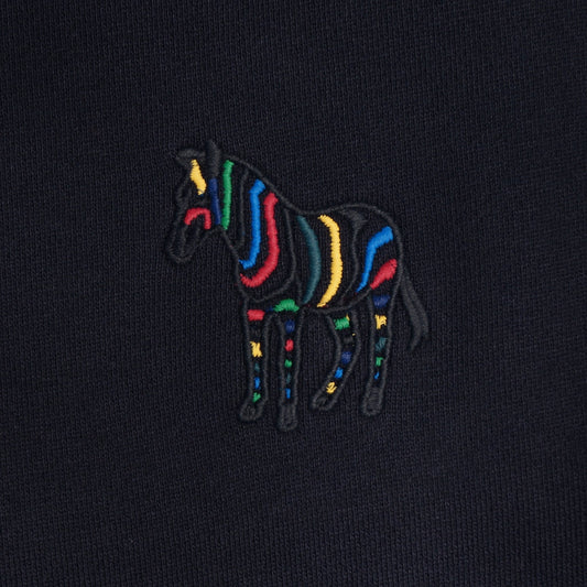 - Zebra Motif Sweatshirt - Navy