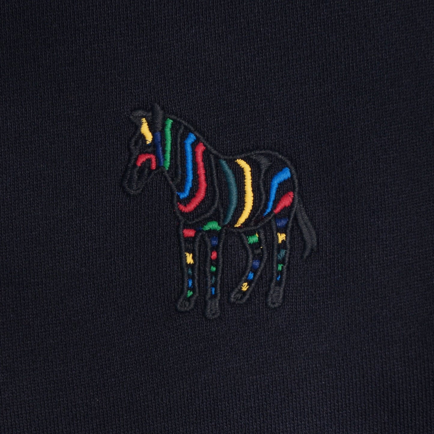 - Zebra Motif Sweatshirt - Navy