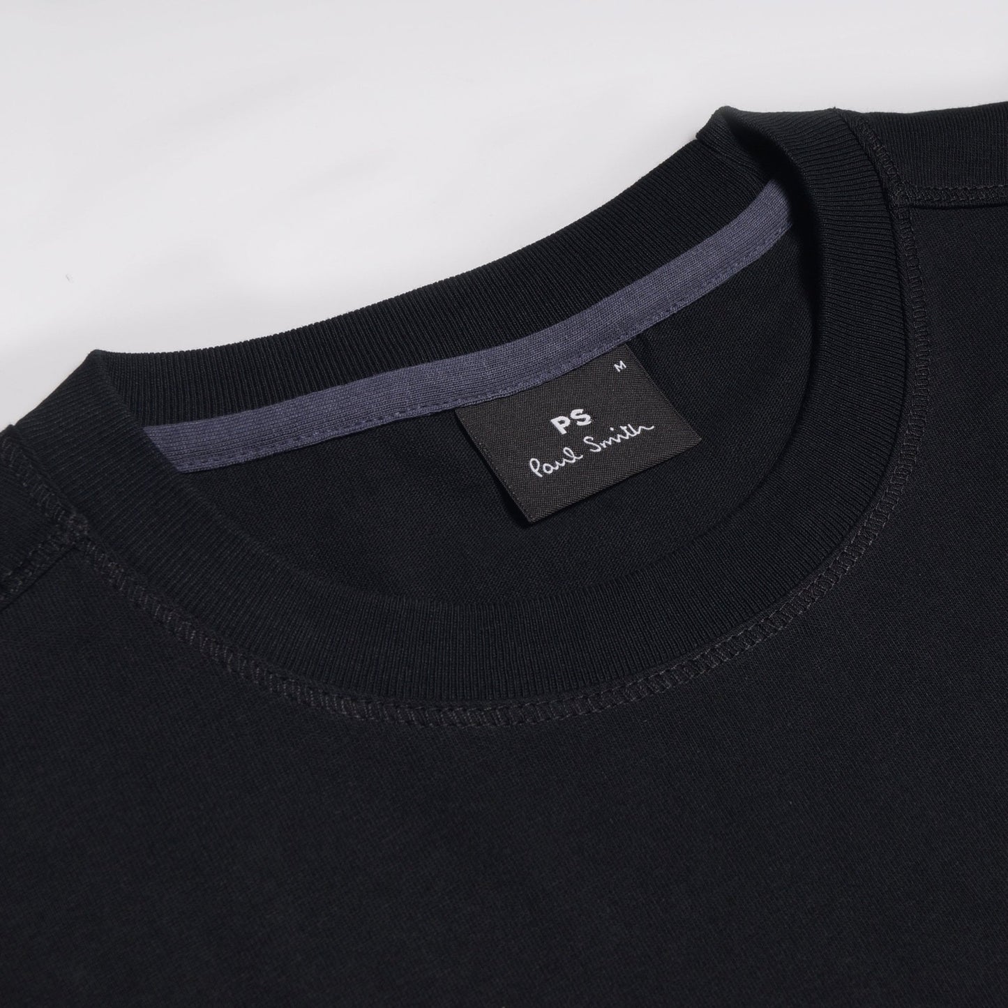 - Organic Cotton 'PS Happy' T-Shirt - Black