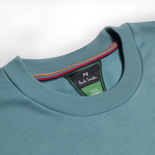 - Zebra Logo Sweatshirt - Turquoise