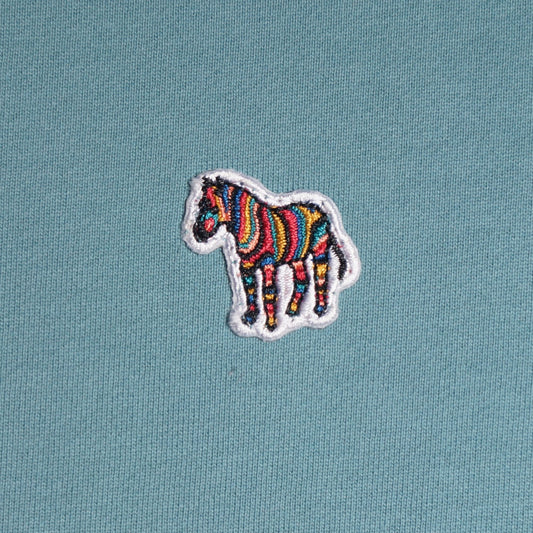 - Zebra Logo Sweatshirt - Turquoise