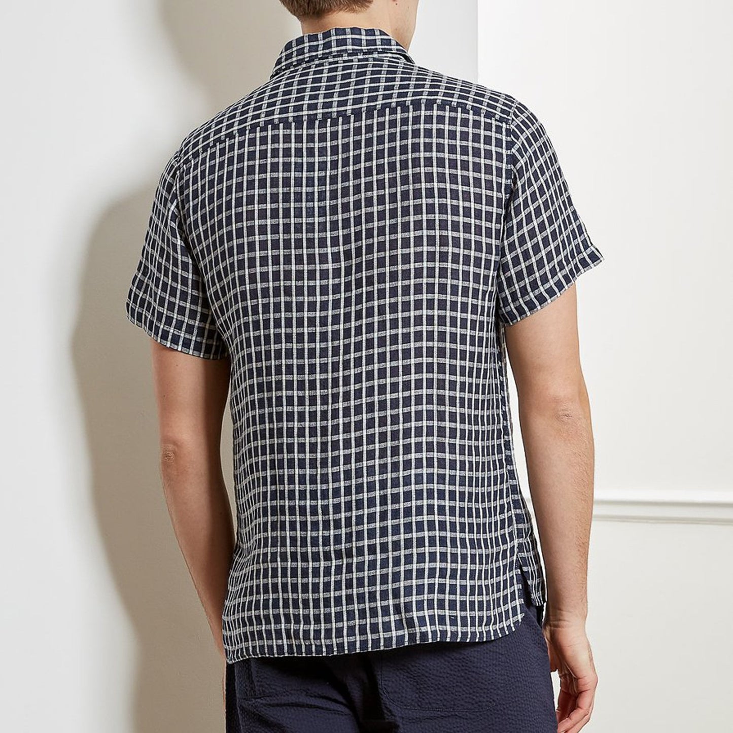 Hawaiian - Check Shirt - Navy
