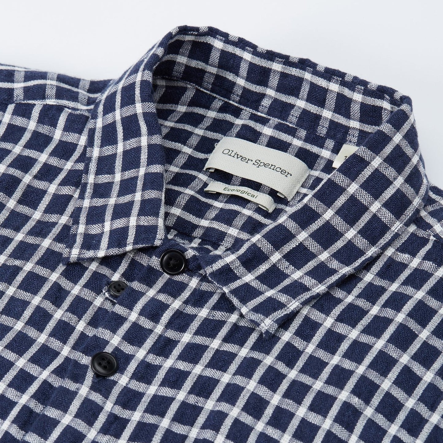 Hawaiian - Check Shirt - Navy