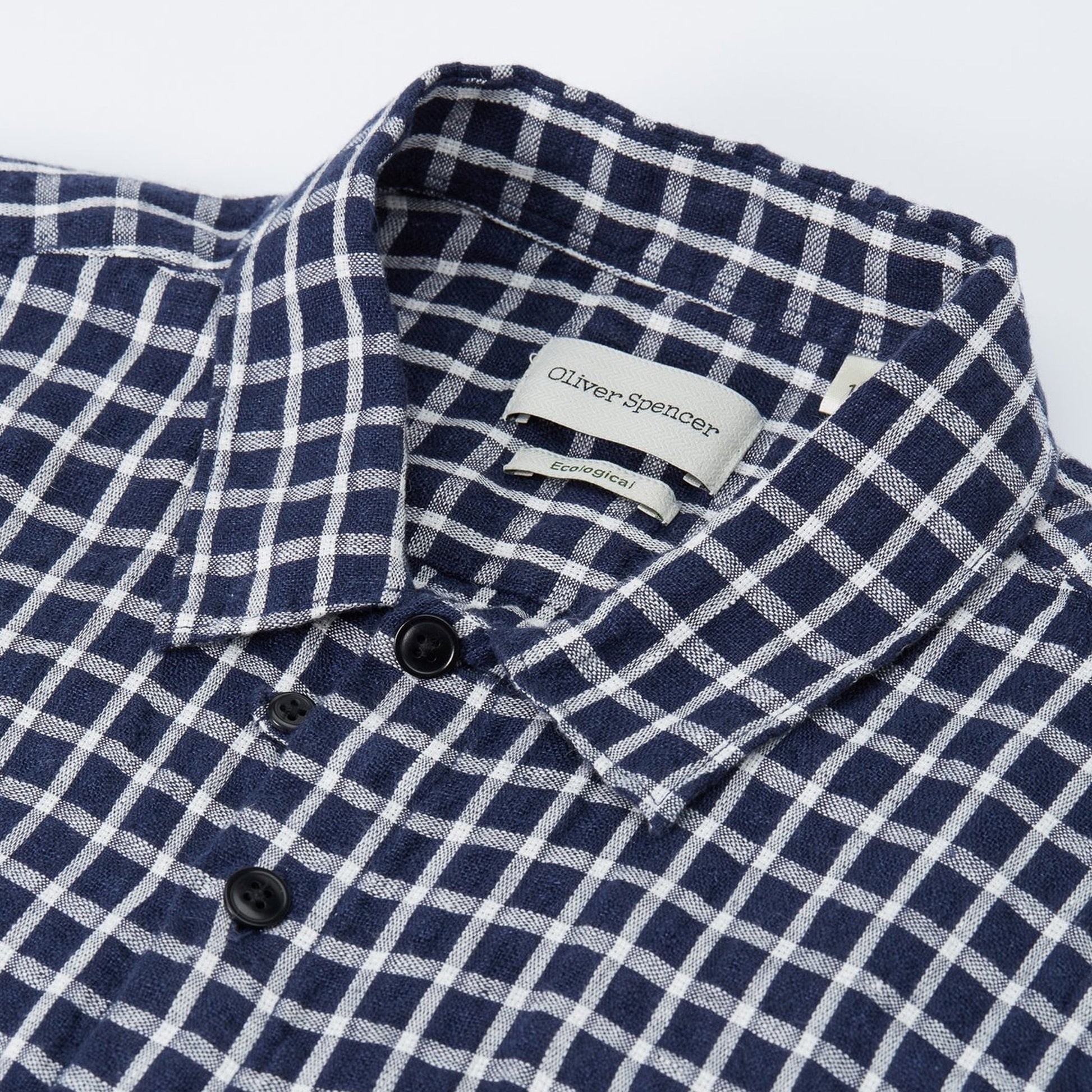 Oliver Hawaiian - Check Shirt - Navy