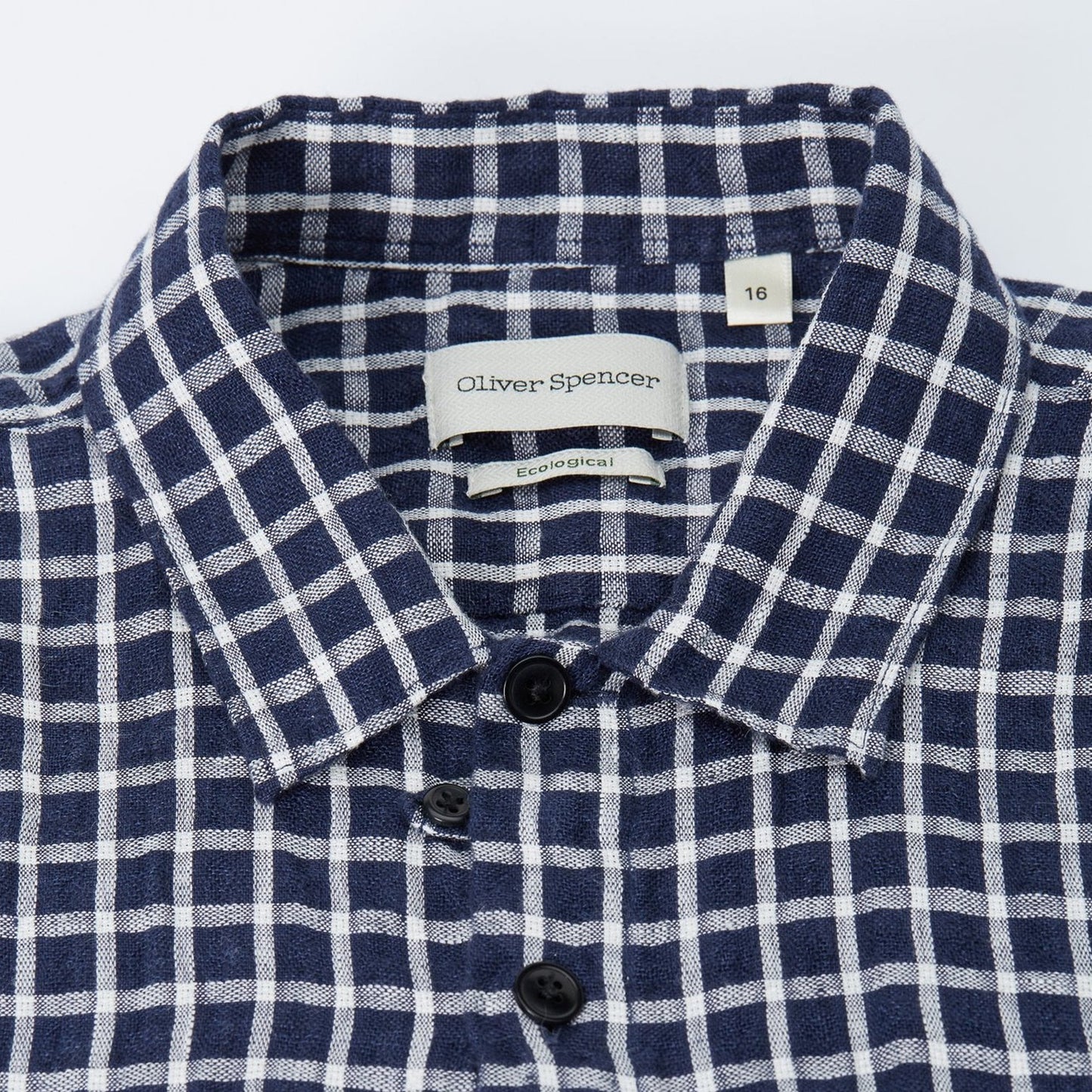 Hawaiian - Check Shirt - Navy