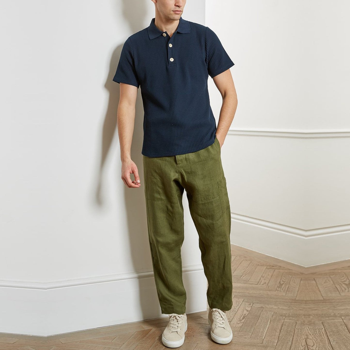 - Tabley - Polo Knit Shirt - Cream