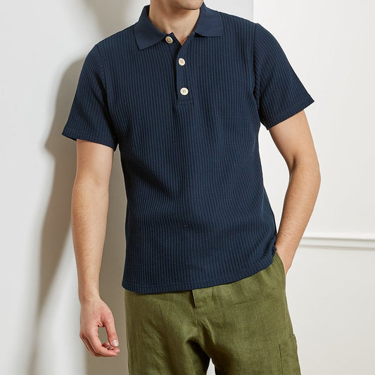 - Tabley - Polo Knit Shirt - Cream