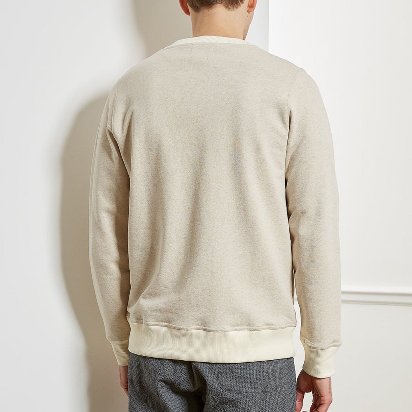 - Robin - Cotton/Linen Blend Sweatshirt - Beige