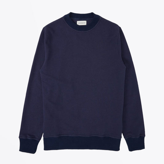 - Robin - Cotton/Linen Blend Sweatshirt - Navy