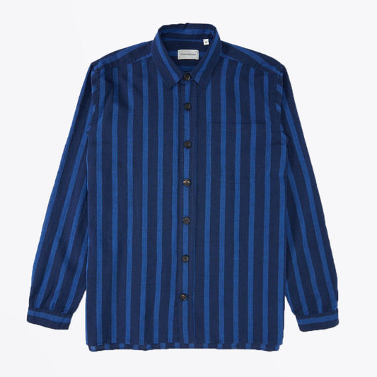 - Ellington - Stripe Overshirt - Blue