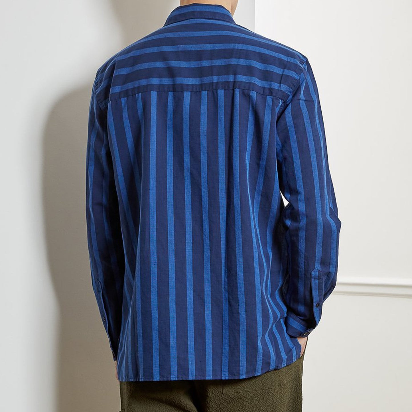 - Ellington - Stripe Overshirt - Blue