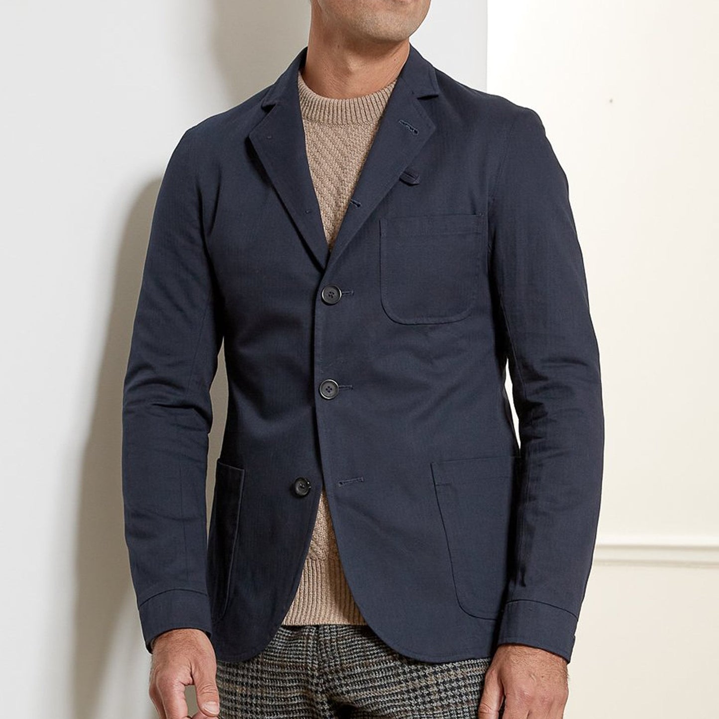 - Solms - Organic Cotton Jacket - Navy