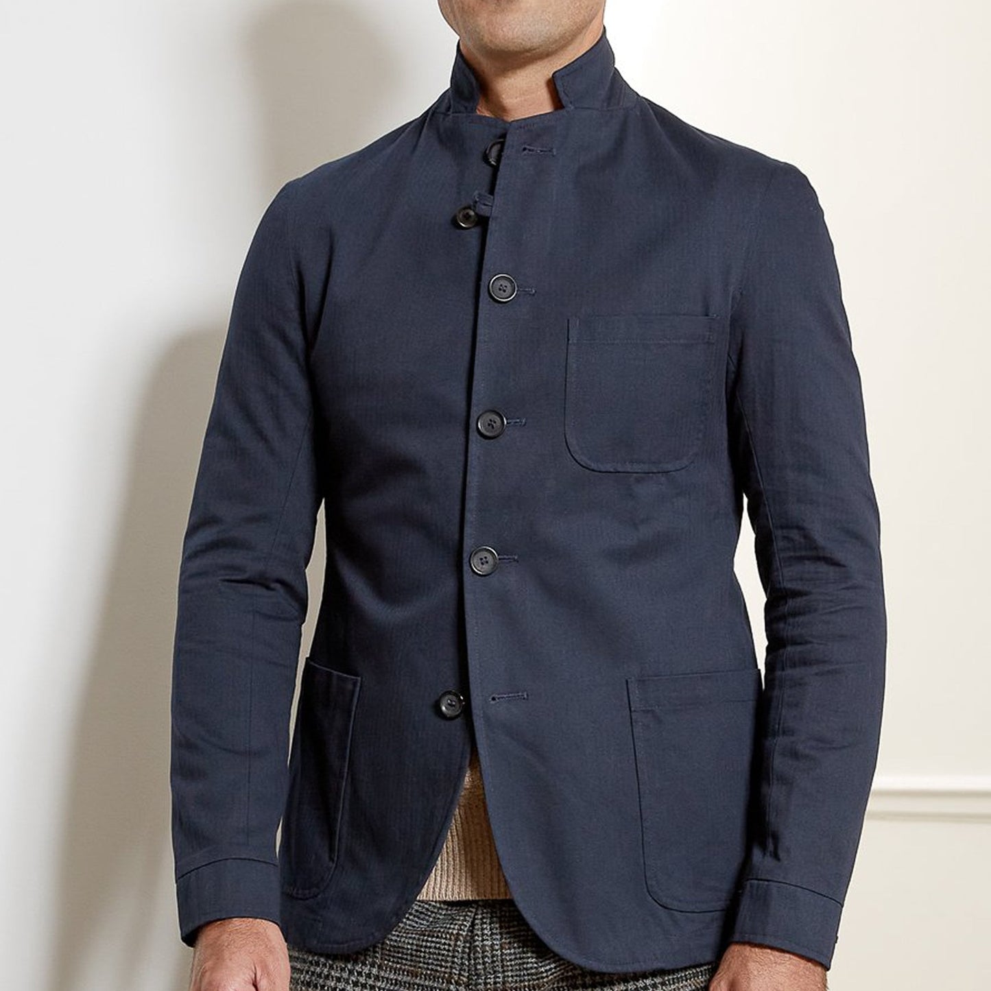 - Solms - Organic Cotton Jacket - Navy