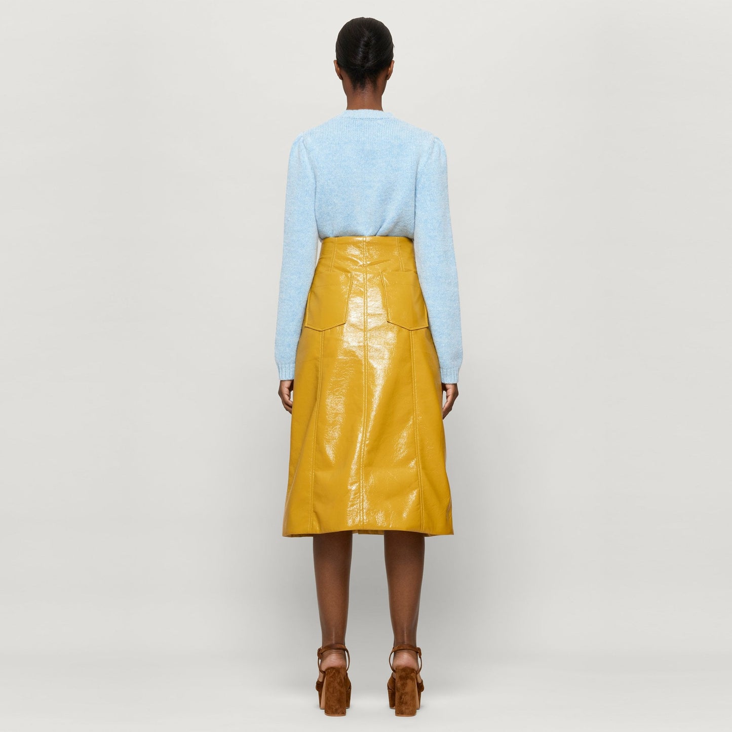 - Clairette Knitted Sweater - Pale Blue