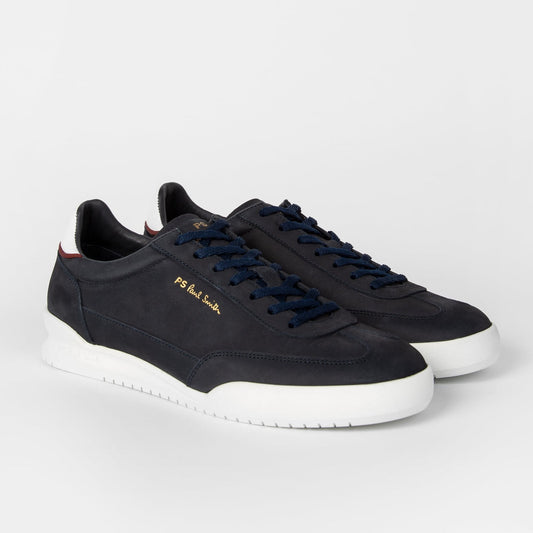 - Nubuck Leather 'Dover' Trainers - Navy