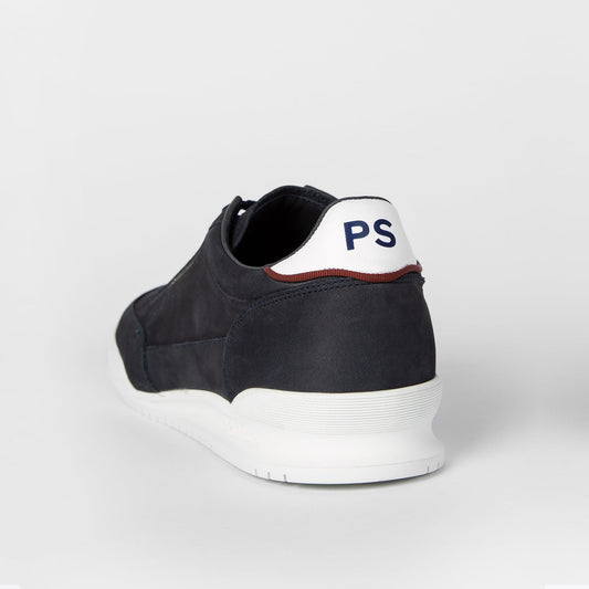 - Nubuck Leather 'Dover' Trainers - Navy