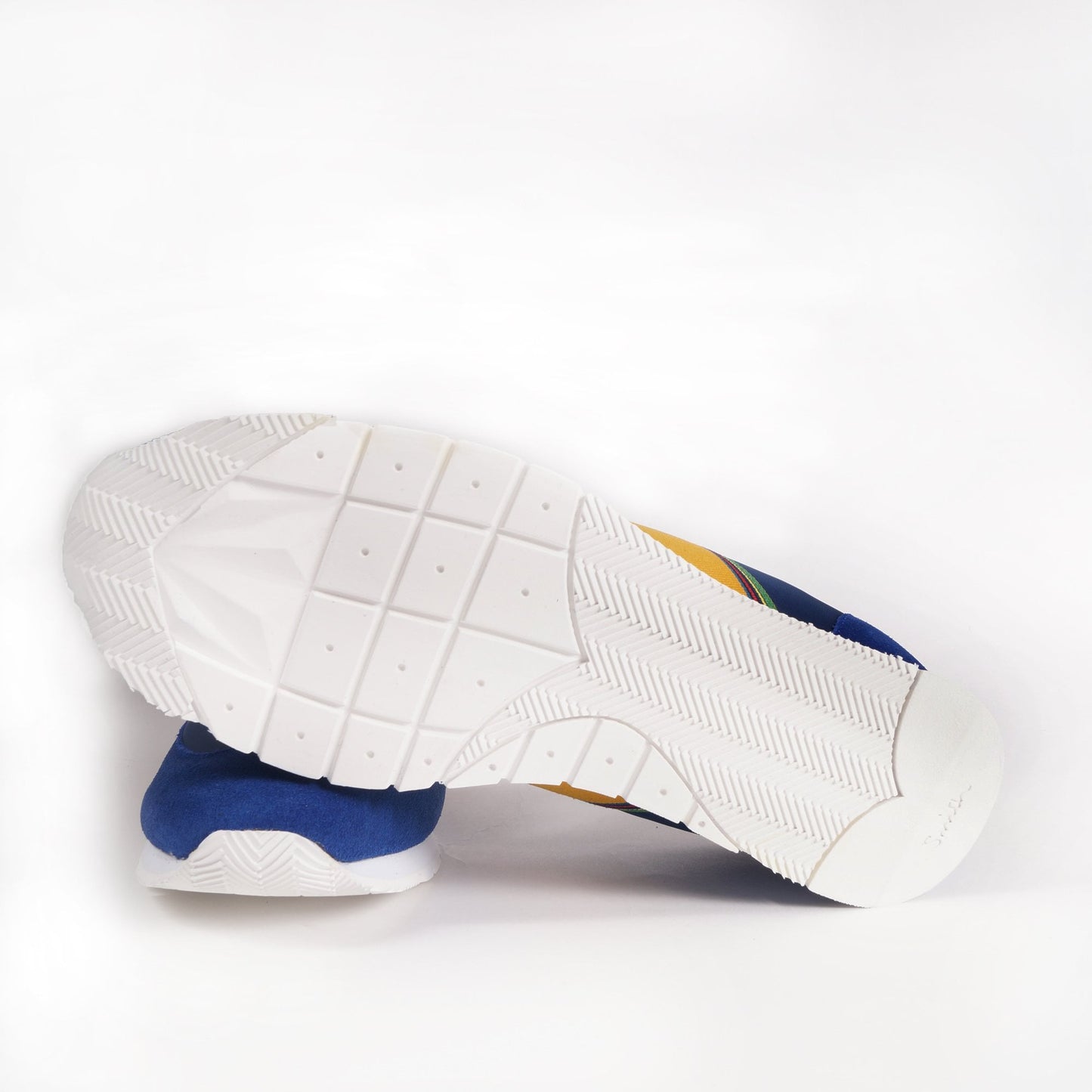 - Suede 'Prince' Stripe Sneakers - Blue