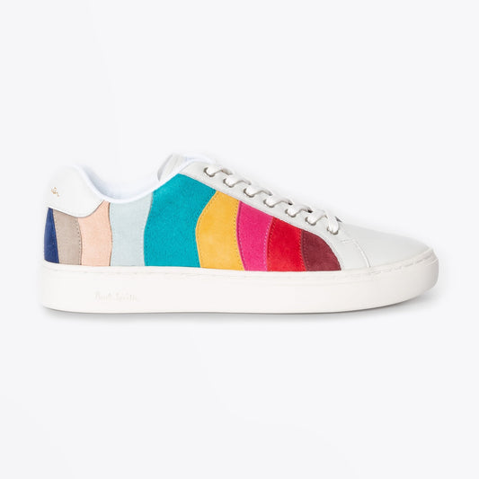 Leather Colour Block 'Lapin' Trainers - White/Multi