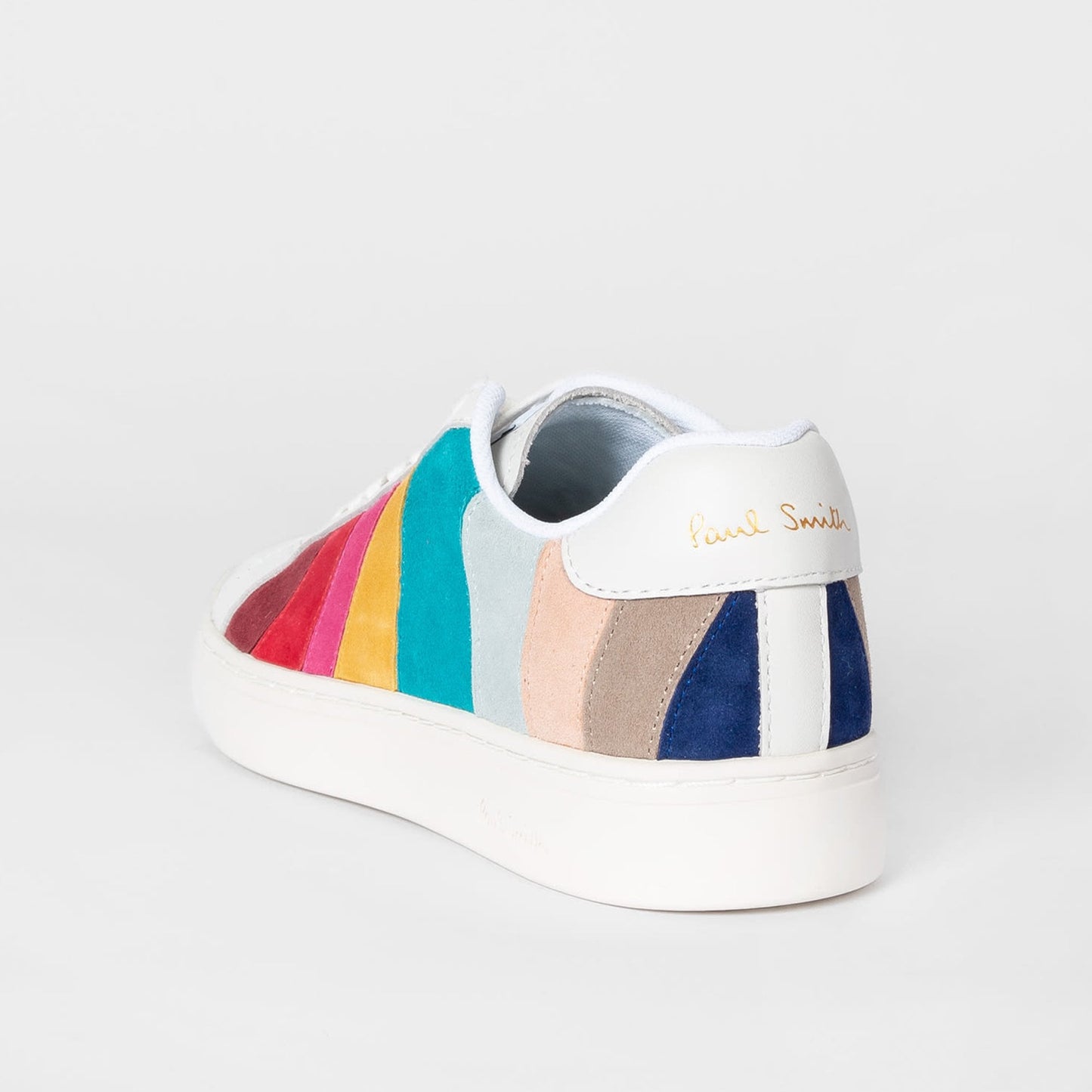 Leather Colour Block 'Lapin' Trainers - White/Multi