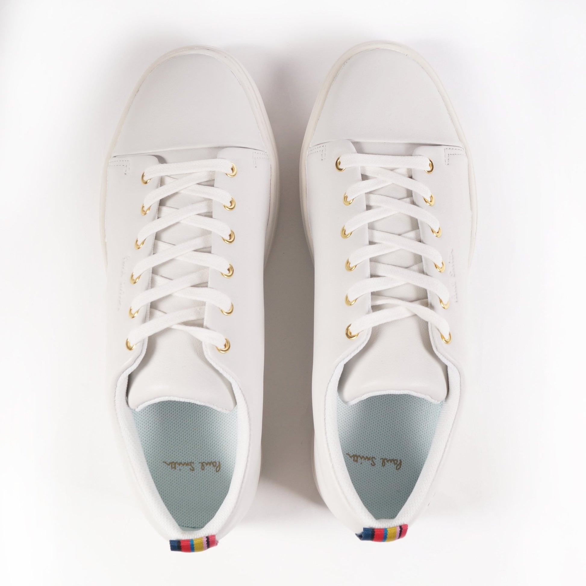 Paul Leather 'Lee' Trainers - White